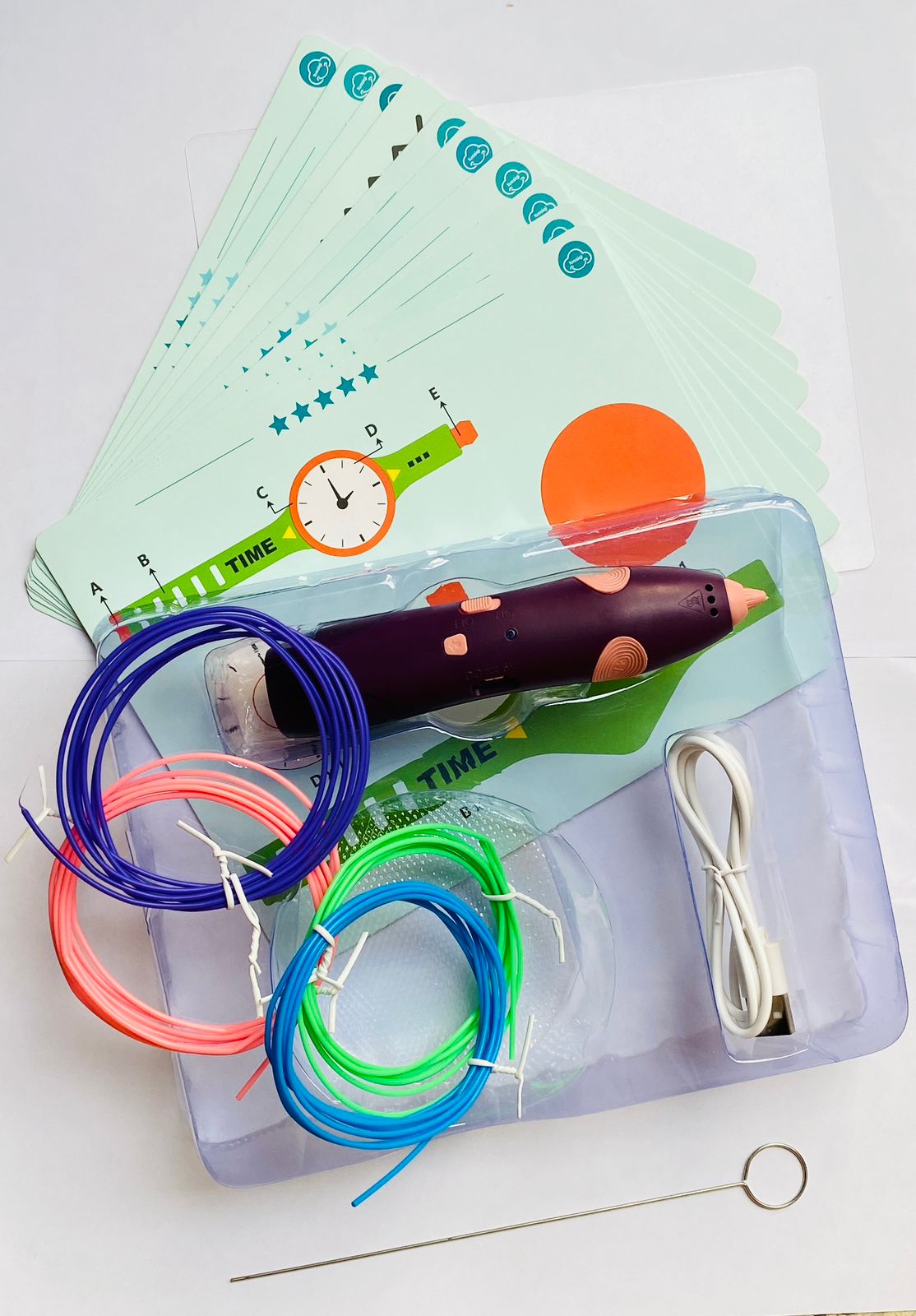 3D PEN FOR 3D PRINTING & DRAWING – USB 3D PEN WITH FILAMENT FOR KIDS, DIY ARTS & CRAFTS