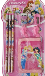 8-Piece Cartoon Character Stationery Gift Set for Kids | School Supplies Kit with Wallet