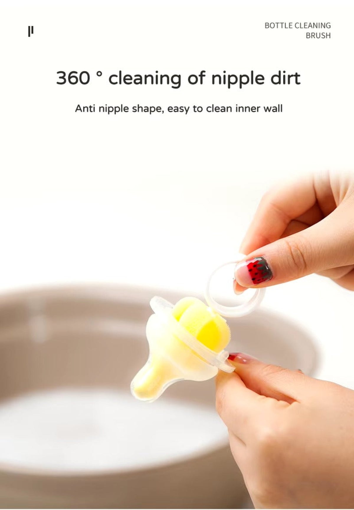 ROYAL 6-PIECE BABY BOTTLE CLEANING BRUSH SET – COMPLETE BOTTLE & NIPPLE CLEANING KIT