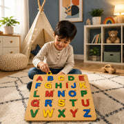 Wooden ABC Alphabet Puzzle for Kids | Educational Early Learning Toy