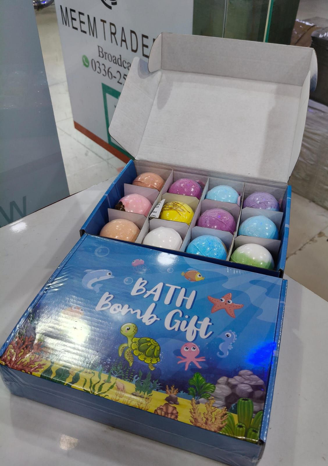 12-Piece Hidden Surprise Bath Bombs Gift Set for Kids | Organic Fizzy Bubble Bath Balls