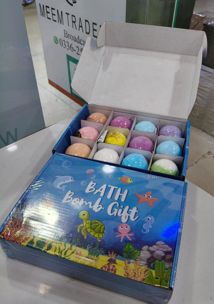 12-Piece Hidden Surprise Bath Bombs Gift Set for Kids | Organic Fizzy Bubble Bath Balls