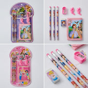 8-Piece Cartoon Character Stationery Gift Set for Kids | School Supplies Kit with Wallet