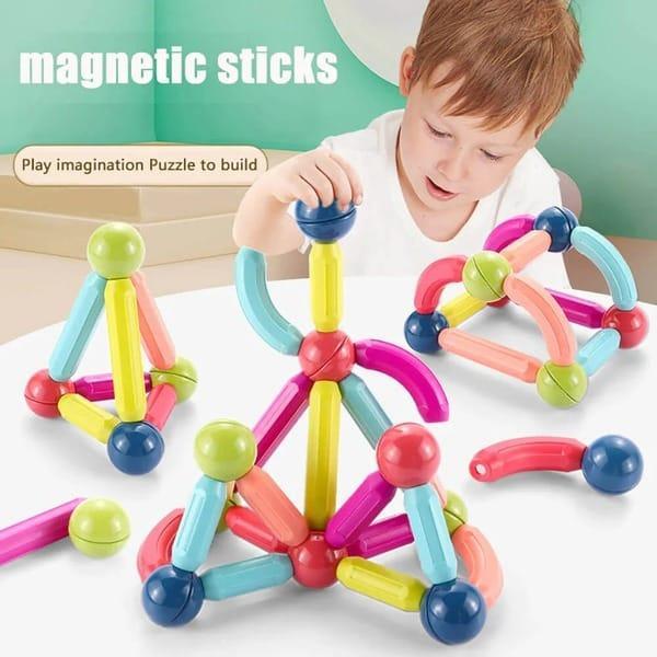 Magnetic Sticks Building Blocks Set for Kids | STEM Educational Construction Toy