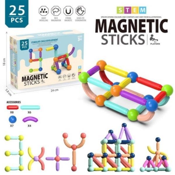 Magnetic Sticks Building Blocks Set for Kids | STEM Educational Construction Toy