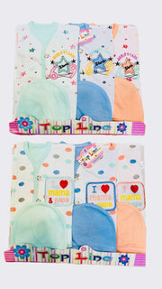 Newborn Cotton Bodysuits Set (3-Pack) | Royal Print Baby Onesies