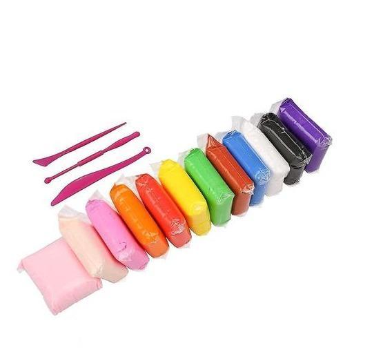 Fomic Clay Play Dough Set (12 Colors) with Sculpting Tools | Air-Dry Modelling Clay